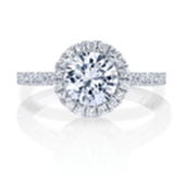 Milwuakee Jewelry Designer Halo cut engagement rings